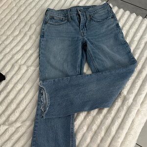 J. Crew Women's Straight Leg Jeans in Blue